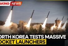 North Korea Conducts Test of 600mm-Calibre Multiple Rocket Launchers | WION BREAKING