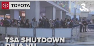 Shutdown leaves TSA unpaid, sparking staffing shortages and