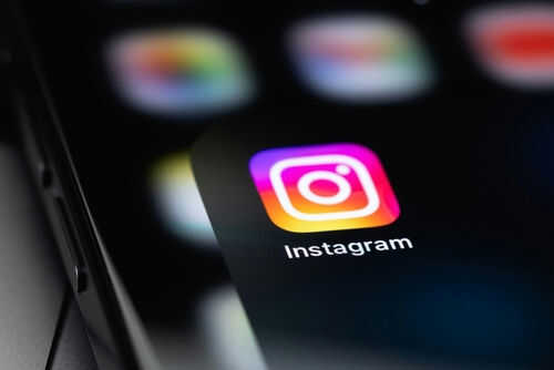Instagram app icon on a smartphone screen