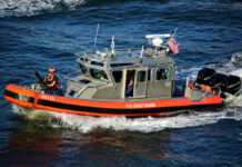 Chinese Smuggling Run SHUT DOWN Off Florida U.S. Coast Guard patrol boat speeding across the water