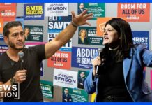 Massive Money Blitz Hits Michigan Progressive vs. moderate: Democrats battle over party’s direction in key Michigan Senate race