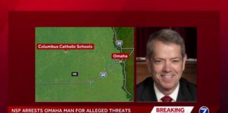 Nebraska State Patrol arrests Omaha man for allegedly making threats against Nebraska school, Pil...