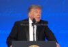 Trump alludes to third term at rescheduled White House correspondents' dinner