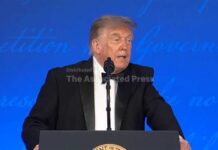 Trump alludes to third term at rescheduled White House correspondents' dinner