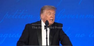 Trump alludes to third term at rescheduled White House correspondents' dinner