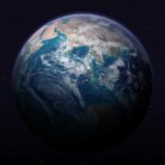 General Sounds Alarms Over Spacefight View of Earth from space with visible continents and clouds