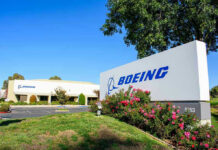Pentagon Quietly Supercharges Missile Shield Boeing office building with signage and landscaping.