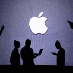 China Regulators Hold Apple’s Leash Apple logo with silhouettes of people using devices