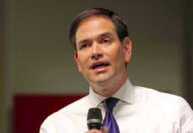 Showdown: Rubio Pressures Cuba, Venezuela Marco Rubio speaking with a microphone