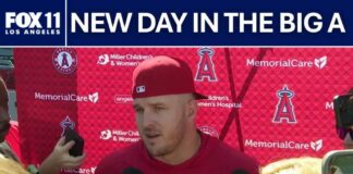 Mike Trout makes remarks after Angels sold to Stan Kroenke