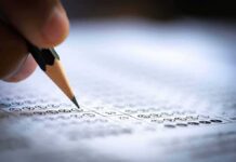 Standards Axed: Regents No Longer Gate Pencil marking answers on a multiple-choice test sheet