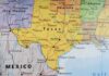 No Wall? Then What’s Really Coming To Big Bend Map of Texas and surrounding states with highlighted borders