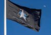 Space Weapons, Confirmed – What’s Really Up There? United States Space Force flag waving against a blue sky