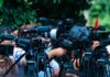 Prime Air Touchdown Turns Deadly TV news cameras crowding together at an outdoor event