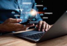 Courts Crack Open Chatbot Death Cases Person using smartphone and laptop with AI hologram