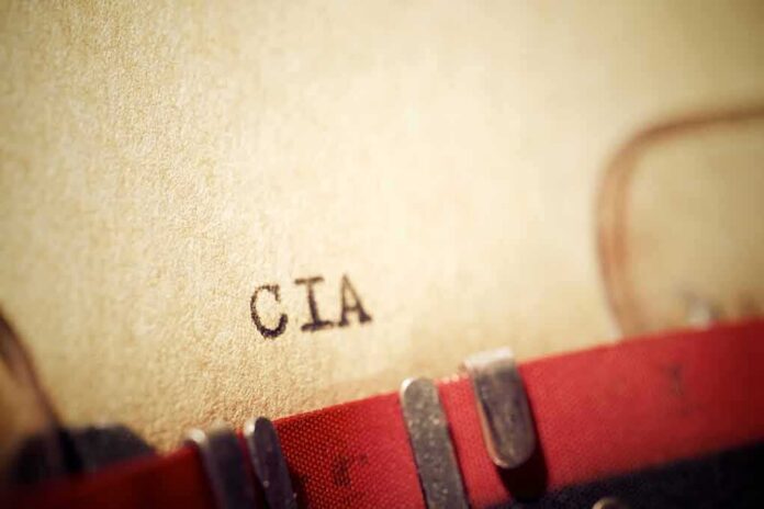 shutterstock_2280630753-1- Close-up of a typewritten document labeled 'CIA'