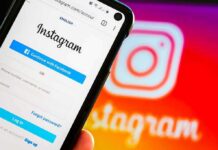 smartphone showing Instagram login screen