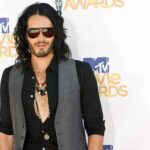 Russell Brand on the red carpet at an awards event
